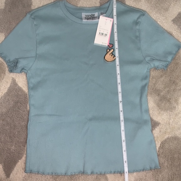 NWT Baby Doll Ribbed Tee 🫰🏼 Adult XS - Picture 6 of 6